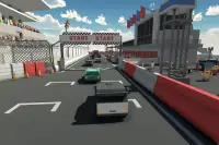 لعبة المربع سيارات السباق Screen Shot 5