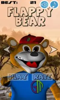Flappy Bear 3D Screen Shot 0