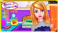 quarto decoração Meninas Jogos Screen Shot 0