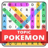 Word Search Topic For Pokemon