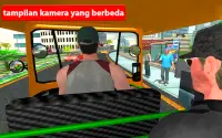 Becak Mengemudi Simulator - Dorong Game Baru Screen Shot 4