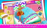 Princess Bed Cake Maker Oyunu! Bebek Kekleri Yemek Screen Shot 4