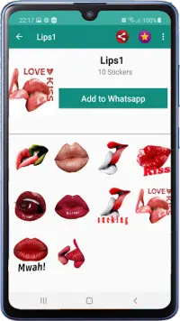 whatsapp için aşk çıkartmaları Screen Shot 7