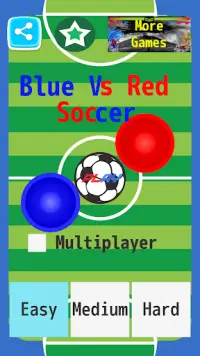 Blue Vs Red: Playing Football on Super Soccer Ball Screen Shot 1