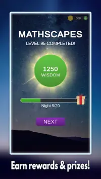 Mathscapes: Best Math Puzzle, Number Problems Game Screen Shot 2