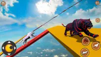 Тигр Паркур 3D: Бег диких животных Screen Shot 1