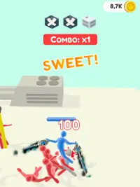 Jelly Fighter: カラーキャンディーとスティックマンゲーム Screen Shot 22