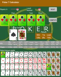 Poker 7 Calculator Screen Shot 1