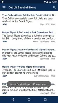 Detroit Baseball News Screen Shot 0