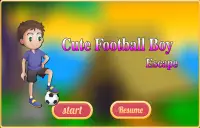 Cute Football Boy Escape Screen Shot 0
