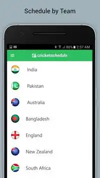 Cricket Schedule 2017 Screen Shot 2