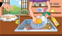 jogos de limpeza menina: limpeza da casa do bebê Screen Shot 3