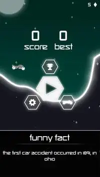 Neon Car Rider 2 - Neon light motocross game Screen Shot 0