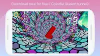 super 3D  colorful illusion tunnel Screen Shot 2