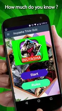Inuyasha Trivia Quiz Screen Shot 0