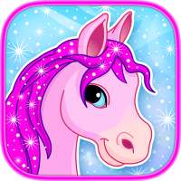 Pony in Candy World - Abenteuer Arcade-Spiel