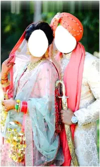 Couple Punjabi Wedding Frames Screen Shot 5