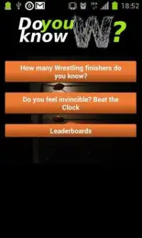 Do you know?  Wrestling Quiz Screen Shot 0