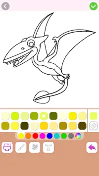 Jogos de pintar dinossauros Screen Shot 3