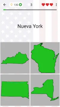 50 Estados de los EE.UU. - Sus mapas y capitales Screen Shot 4