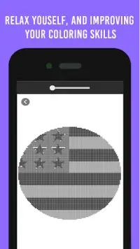 Flag Color By Number- Pixel Art No.Draw Coloring Screen Shot 1