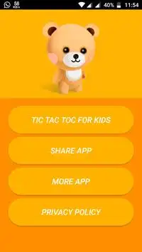Tic Tac Toe Kids 2019 Screen Shot 0