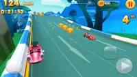 Talking Cat hero And jerry : buggy and beach racer Screen Shot 3