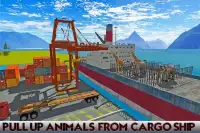 Truck & Crane Sim: Animal Cargo Ship Screen Shot 8