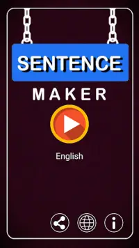 Sentence Maker - A Word Game Screen Shot 0