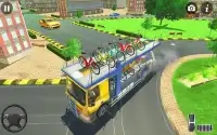 Pengemudi Sepeda Pengemudi Truk Simulator Screen Shot 5