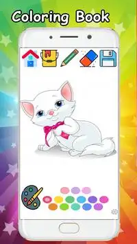 Kitty Cat Coloring Book - Coloring Cat kitty free. Screen Shot 2