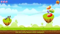 Knock Down Jelly - Catapult & Slingshot games Screen Shot 0