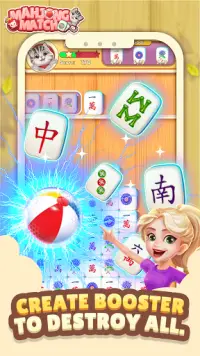 Mahjong Crush - Juego de Match Puzzle gratuito Screen Shot 1