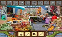 # 247 New Free Hidden Object Games - Street Market Screen Shot 0