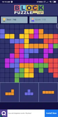 Block Puzzle Lite - Classic Block Game [ 2MB only] Screen Shot 1