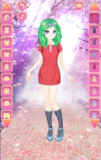 Dress up games for girls - ANIME KAWAII DRESS UP Screen Shot 0