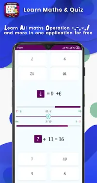 Math Game :  learn and workout Screen Shot 5