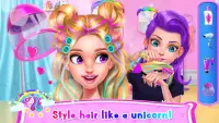Rainbow Unicorn Hair Salon Screen Shot 0