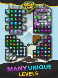 Gems Land-new free match 3 game, connect the dots! Screen Shot 8