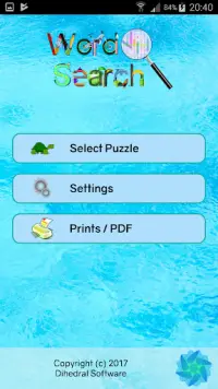 Picture Word Search with Puzzle Printouts Screen Shot 1