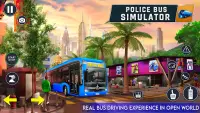 Simulador de autobús policial Screen Shot 0