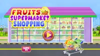 फल सुपरमार्केट खरीदारी: किराने खजांची खेल Screen Shot 3