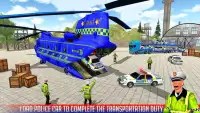 Offroad Police Truck Transport & Cargo Helicopter Screen Shot 5