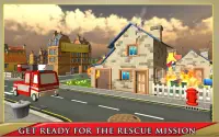 Camion de pompiers d'urgence Screen Shot 0