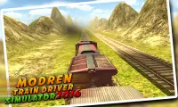 Moderno tren Drive Sim 2016 Screen Shot 4