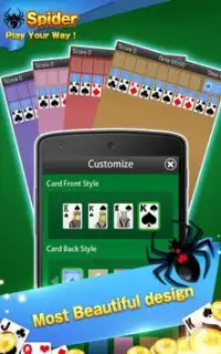 Solitaire - Spider Card Game Screen Shot 2