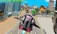Flying Police Car Robot Hero: Robot Games Screen Shot 3