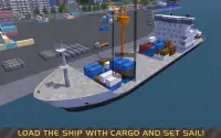 Kamyon ve Vinç SIM: Yük gemisi Screen Shot 1