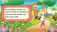 不器用な庭師の洗濯 ：女の子向けのゲーム Screen Shot 1