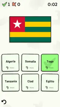 Stati dell'Africa -Quiz: Mappe, Capitali, Bandiere Screen Shot 1